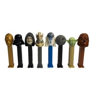 PEZ Star Wars Dispenser Lot Multicolor Darth Vader Yoda R2-D2 C-3PO Chewbacca